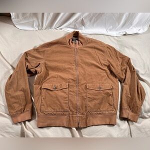 Polo Ralph Lauren Golf Camel Brown Corduroy Bomber Jacket Equestrian Y2K Medium